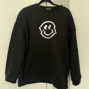 Reflective smiley face hoodie super soft